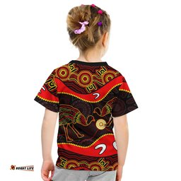 Emu Aboriginal T Shirt KID Style No.2