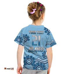 Custom NSW Blues Cockroach Blooded Aboriginal Inspired Kid T Shirt