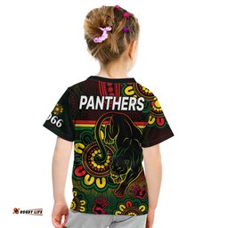 NRL Penrith Panthers Rugby Kid T Shirt Panthers 1966 Aboriginal Panthers 1966 Aboriginal