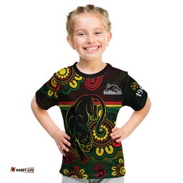 NRL Penrith Panthers Rugby Kid T Shirt Panthers 1966 Aboriginal Panthers 1966 Aboriginal