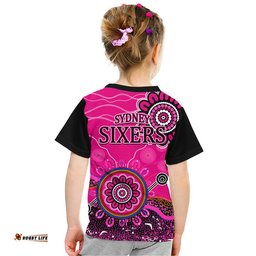 Sydney Sixers Kid T Shirt Cricket Indigenous Aboriginal