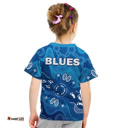 NSW Blues T Shirt KID New South Wales Aboriginal Art