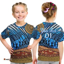 Custom Personalised Aboriginal NAIDOC Indigenous People T Shirt KID