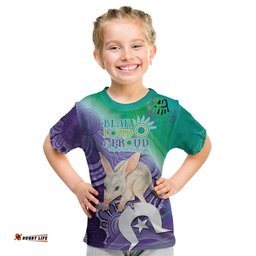 Vivid Bilby NAIDOC 2024 Kid T Shirt Macrotis Aboriginal Art Style