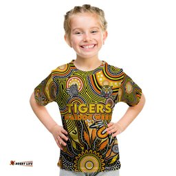 Personalised Tiger NAIDOC Week 2024 Kid T Shirt Aussie Aboriginal Art