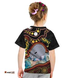 Australia Possum Kid T Shirt Aboriginal Art Mix Aussie Opal
