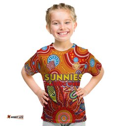 Personalised Sunnies NAIDOC Week 2024 Kid T Shirt Aussie Aboriginal Art
