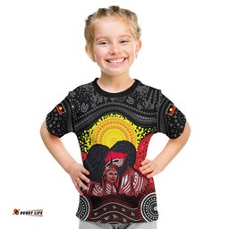 Australia Indigenous Aboriginal Family Kid T Shirt