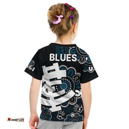 AFL Carlton Blues 1864 Aboriginal Kid T Shirt