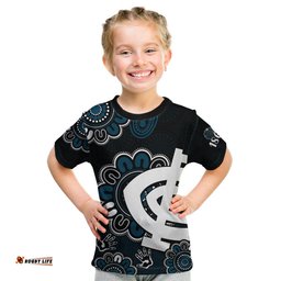 AFL Carlton Blues 1864 Aboriginal Kid T Shirt