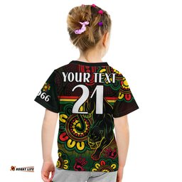 Custom Personalised NRL Penrith Panthers Rugby Kid T Shirt Panthers 1966 Aboriginal Panthers 1966 Aboriginal