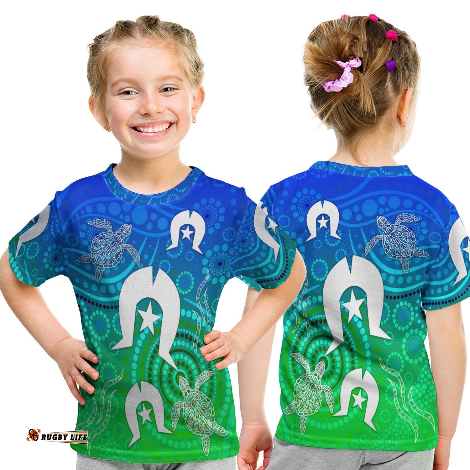 Aboriginal Torres Strait Islands T Shirt KID Simple Style