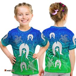 Aboriginal Torres Strait Islands T Shirt KID Simple Style