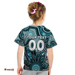 Personalised Power NAIDOC Week 2024 Kid T Shirt Aussie Aboriginal Art