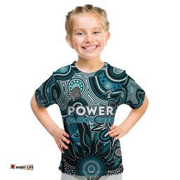 Personalised Power NAIDOC Week 2024 Kid T Shirt Aussie Aboriginal Art