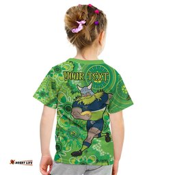 Personalised Raiders NAIDOC Week 2024 Kid T Shirt Aboriginal Fire Burning Sparks