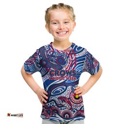 Custom NAIDOC Week 2024 Bulldogs Kid T Shirt Aboriginal Animals Keep The Fire Burning