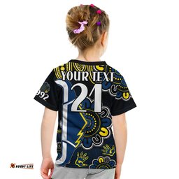 Custom Personalised NRL North Queensland Cowboys Rugby Kid T Shirt Est 1992 Aboriginal Est 1992 Aboriginal