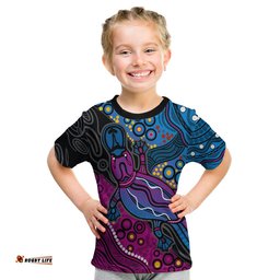 Aboriginal Platypus T Shirt KID Tribal No.3