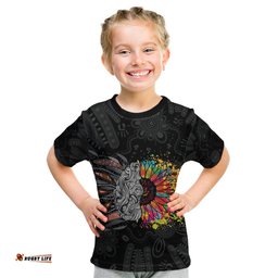 Australia Aboriginal Kid T Shirt Autism It's Okay To Be Different