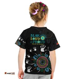 NAIDOC 2024 Indigenous Aboriginal Kid T Shirt The Fire Burns Forever