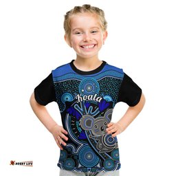 Personalised Australian Astrology Kid T Shirt Aboriginal Koala Zodiac Sign