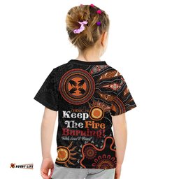 Australia NAIDOC 2024 Kid T Shirt Keep the Fire Burning Aboriginal Art