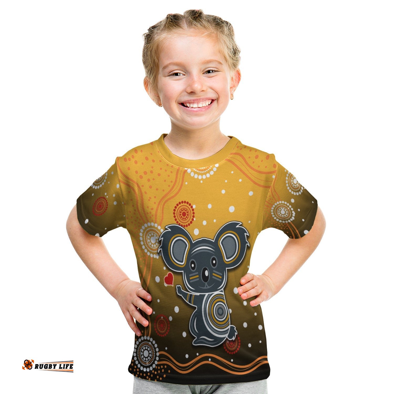 Koala Indigenous T Shirt KID Aboriginal Aussie