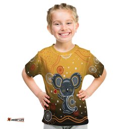 Koala Indigenous T Shirt KID Aboriginal Aussie
