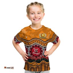 Perth Scorchers Cricket ANZAC T Shirt KID Poppy Aboriginal Camouflage