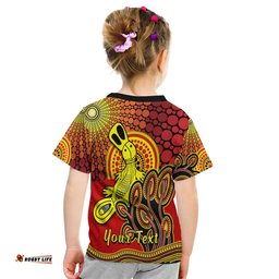 Custom Personalised Aboriginal Platypus T Shirt KID Tree On The Hill Sunshine