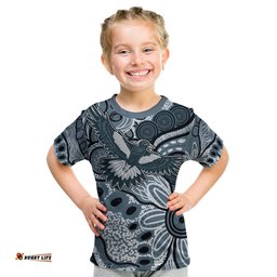 Magpies Aboriginal Art Kid T Shirt