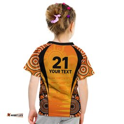 Made Tough Scorchers Custom Kid T Shirt Champions BBL13 Aboriginal Version