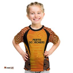 Made Tough Scorchers Custom Kid T Shirt Champions BBL13 Aboriginal Version