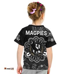 AFL Collingwood Magpies 1892 Aboriginal Kid T Shirt