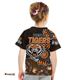 NRL Wests Tigers Rugby Founded 1999 Aboriginal Kid T Shirt