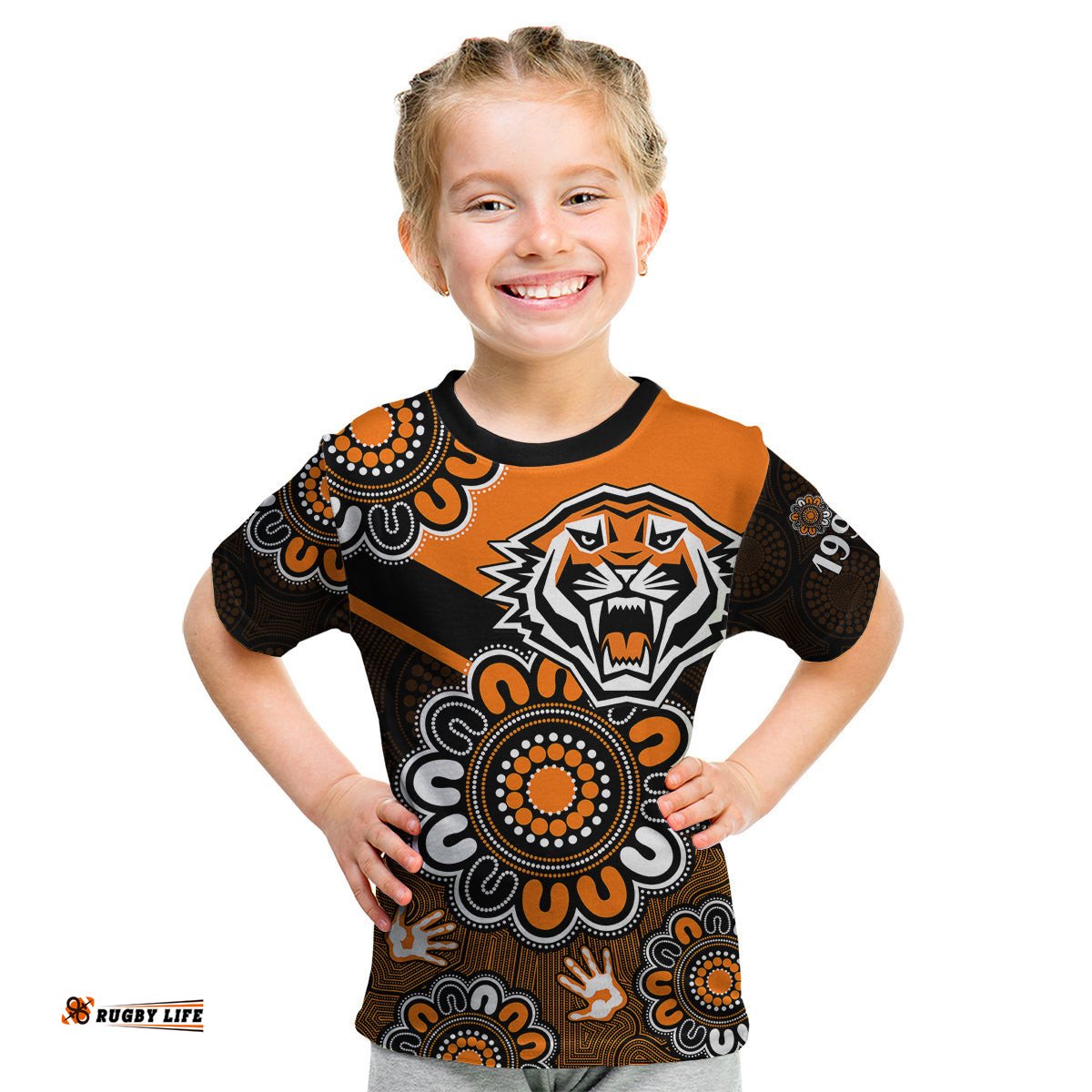 NRL Wests Tigers Rugby Founded 1999 Aboriginal Kid T Shirt