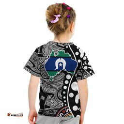 Torest Trait Islands Map Mix Aboriginal Pattern Kid T Shirt TS04