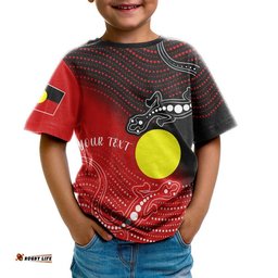 Aboriginal T-Shirts Kid - Two Indigenous Lizard