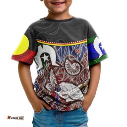 Kid T-Shirt - Aboriginal Dot In Naidoc Week Style