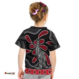 Custom Personalised Aboriginal Boomerang T Shirt KID Kangaroo Australia