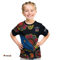 AFL Adelaide Football The Crows 1990 Aboriginal Kid T Shirt