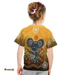 Custom Personalised Koala Indigenous T Shirt KID Aboriginal Aussie