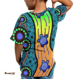 T-Shirt Kids - Aboriginal Turtle