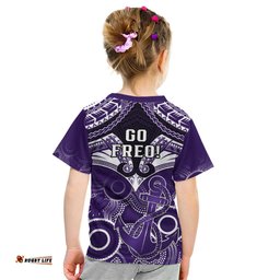 Dockers Football Kid T Shirt Fremantle Aboriginal Mix Polynesian Pattern
