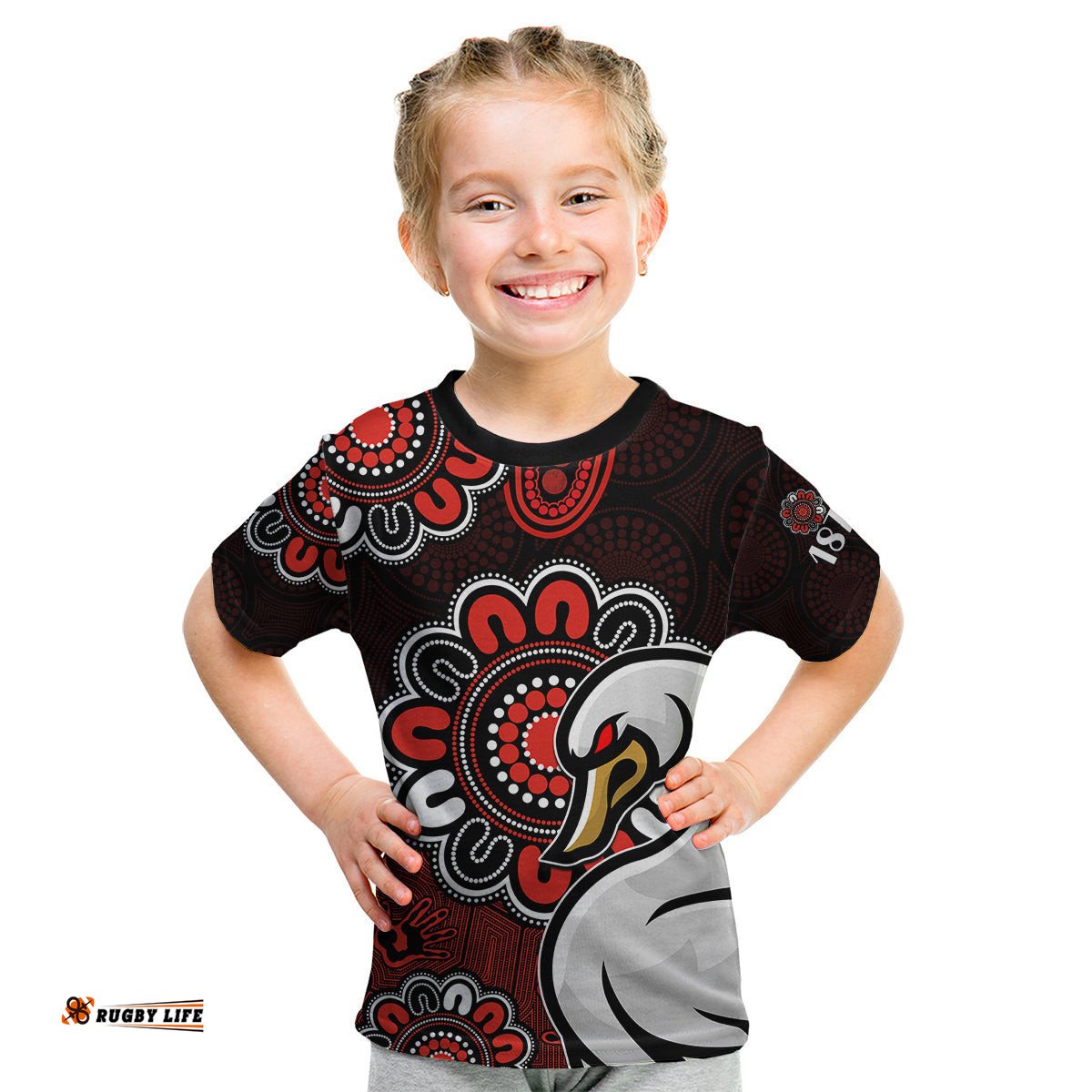 AFL Sydney Swans 1874 Aboriginal Kid T Shirt