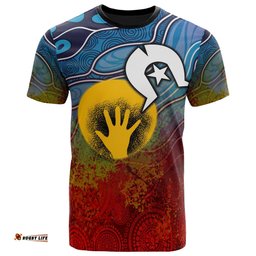 Kids Aboriginal Kid T-shirt - Aboriginal and Torres Strait Islanders Flag