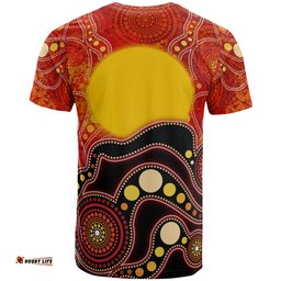 Aboriginal Kid T-shirt, Aboriginal Lives Matter Flag Dot Painting Art For Kids