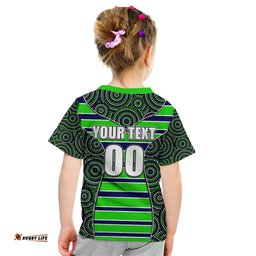 NRL - Raiders Kid T Shirt Mix Dot Aboriginal