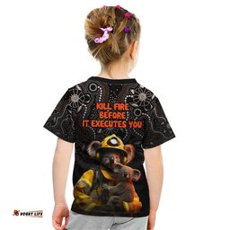 Paws For Australia Kid T Shirt Bushfire Awareness Indigenous Aboriginal